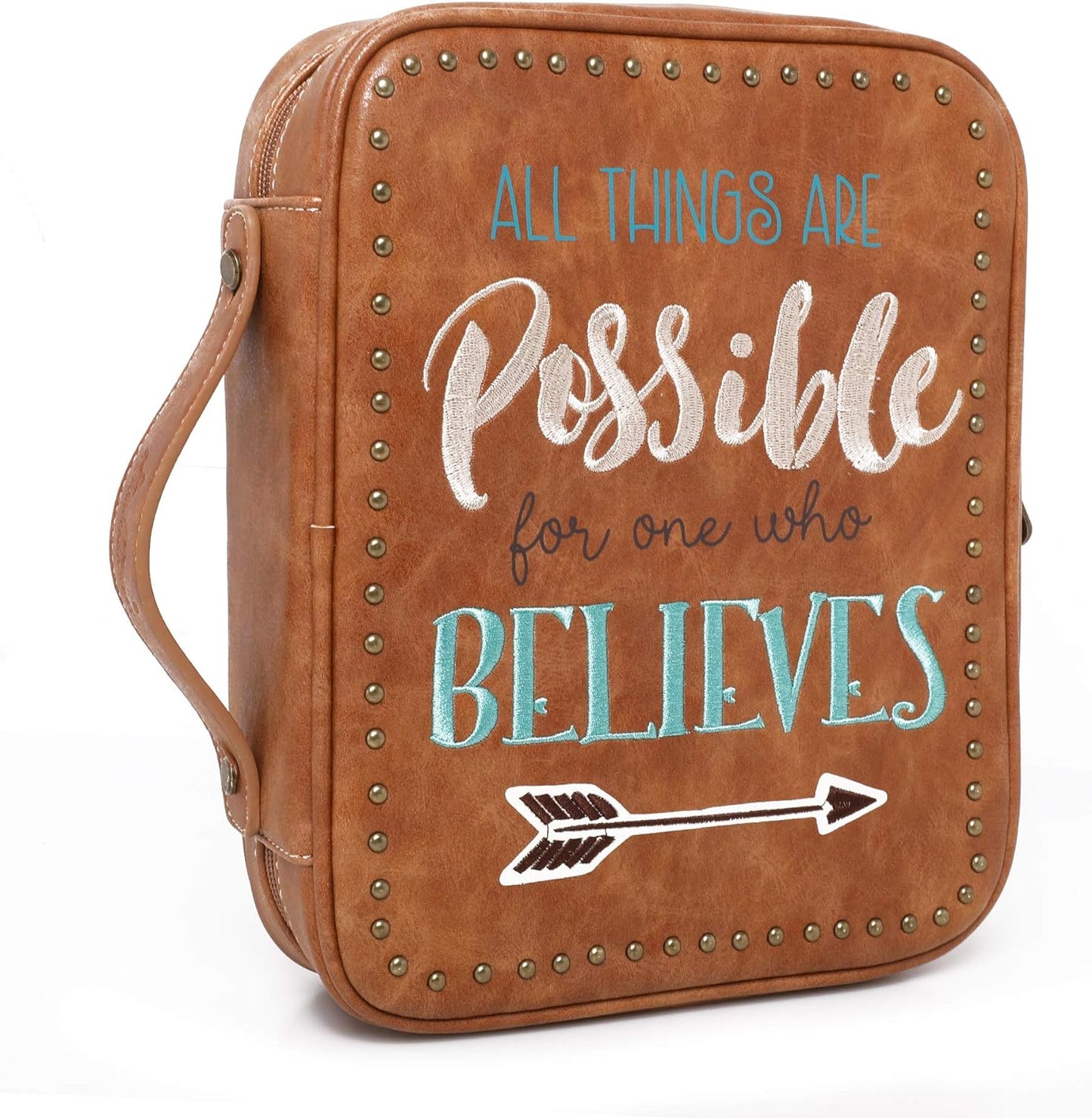 All Things Are Possible For One Who Believes Christian Bible Cover claimedbygoddesigns