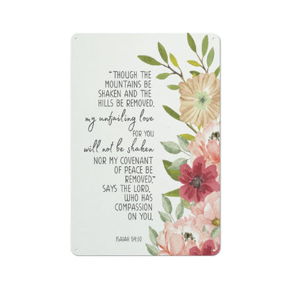 Unfailing Love Christian Metal Sign-11.8"x7.9"