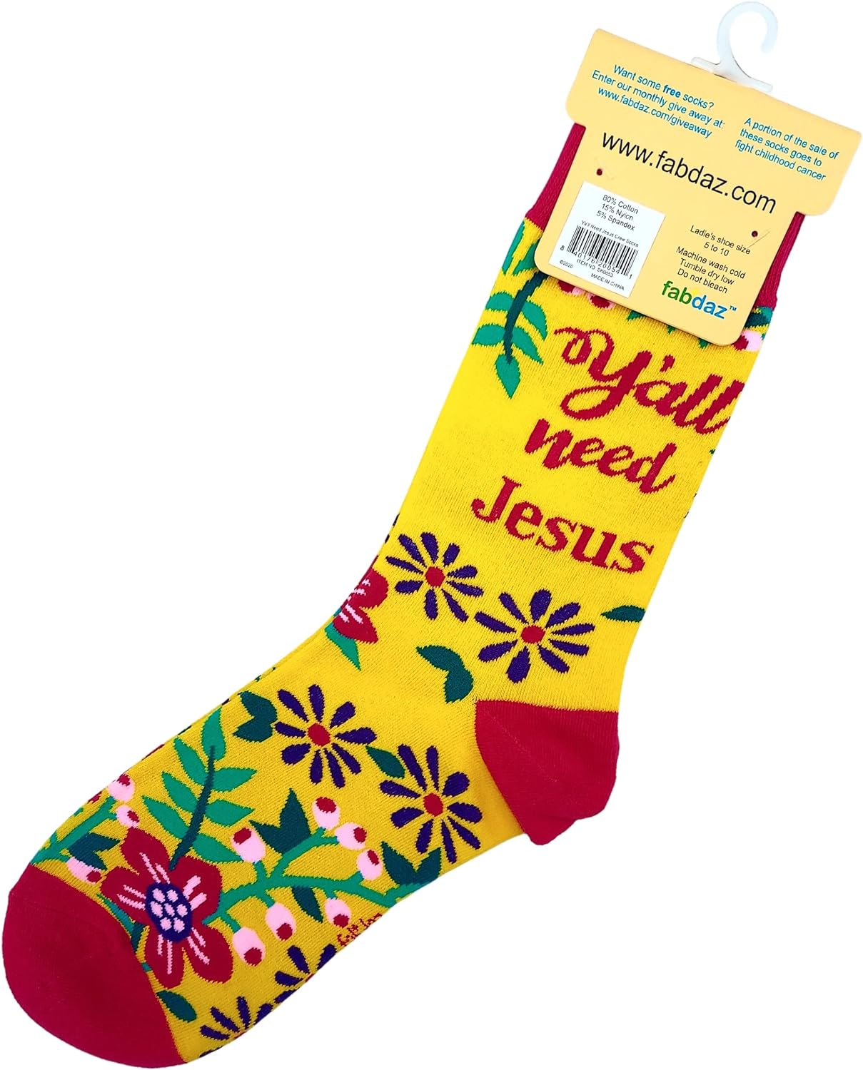 Y'all Need Jesus Funny Christian Socks Christian Gift Idea claimedbygoddesigns