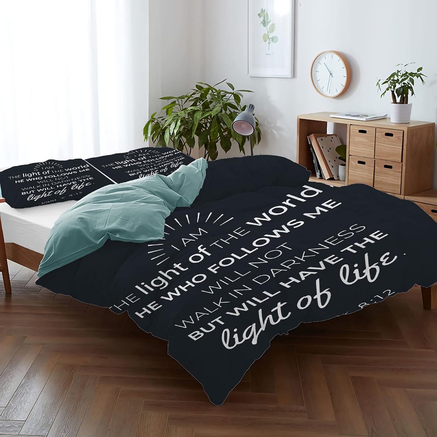 The Light Of Life Christian Comforter Set claimedbygoddesigns