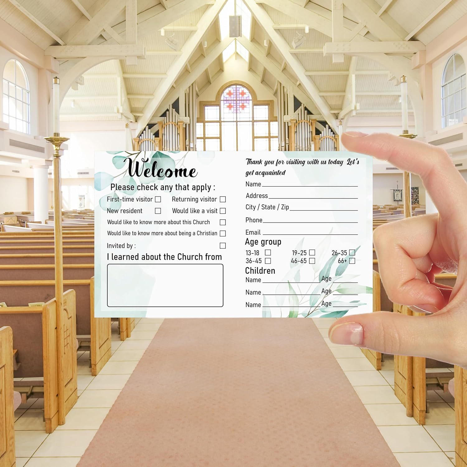 180 pcs Church Visitor Cards  Welcome Postcards Prayer Request Notes claimedbygoddesigns