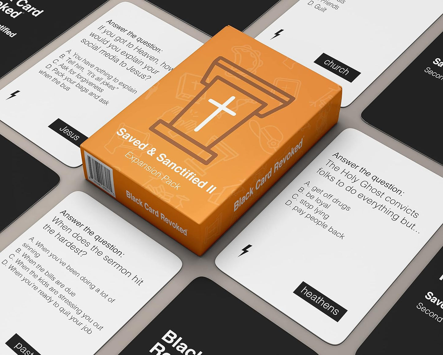 Black Card Revoked: Saved & Sanctified 2 Expansion Pack | Celebrate The Black Church with This Laugh Out Loud Card Game | Fun for The Entire Family | Enjoy at Your Next Event claimedbygoddesigns