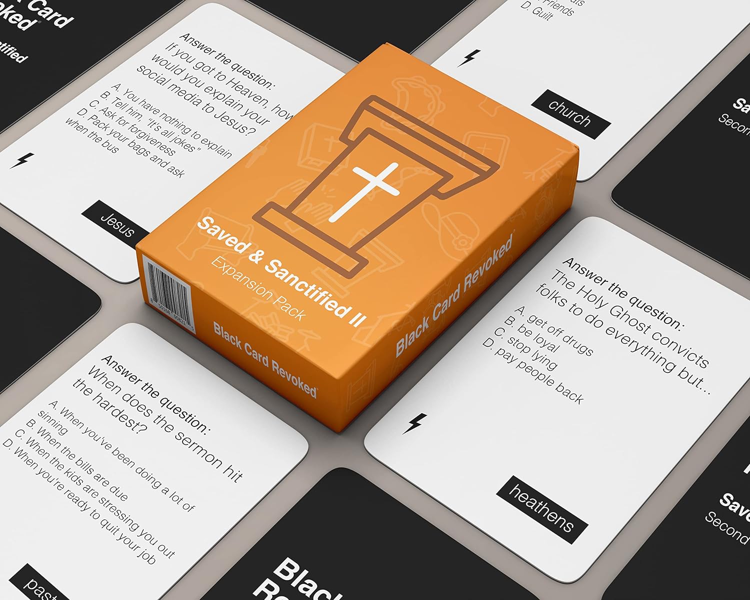 Black Card Revoked: Saved & Sanctified 2 Expansion Pack | Celebrate The Black Church with This Laugh Out Loud Card Game | Fun for The Entire Family | Enjoy at Your Next Event claimedbygoddesigns