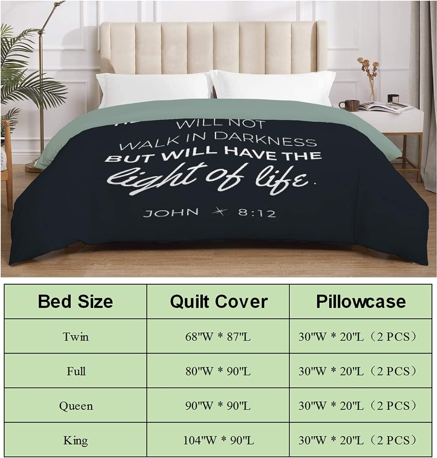 The Light Of Life Christian Comforter Set claimedbygoddesigns