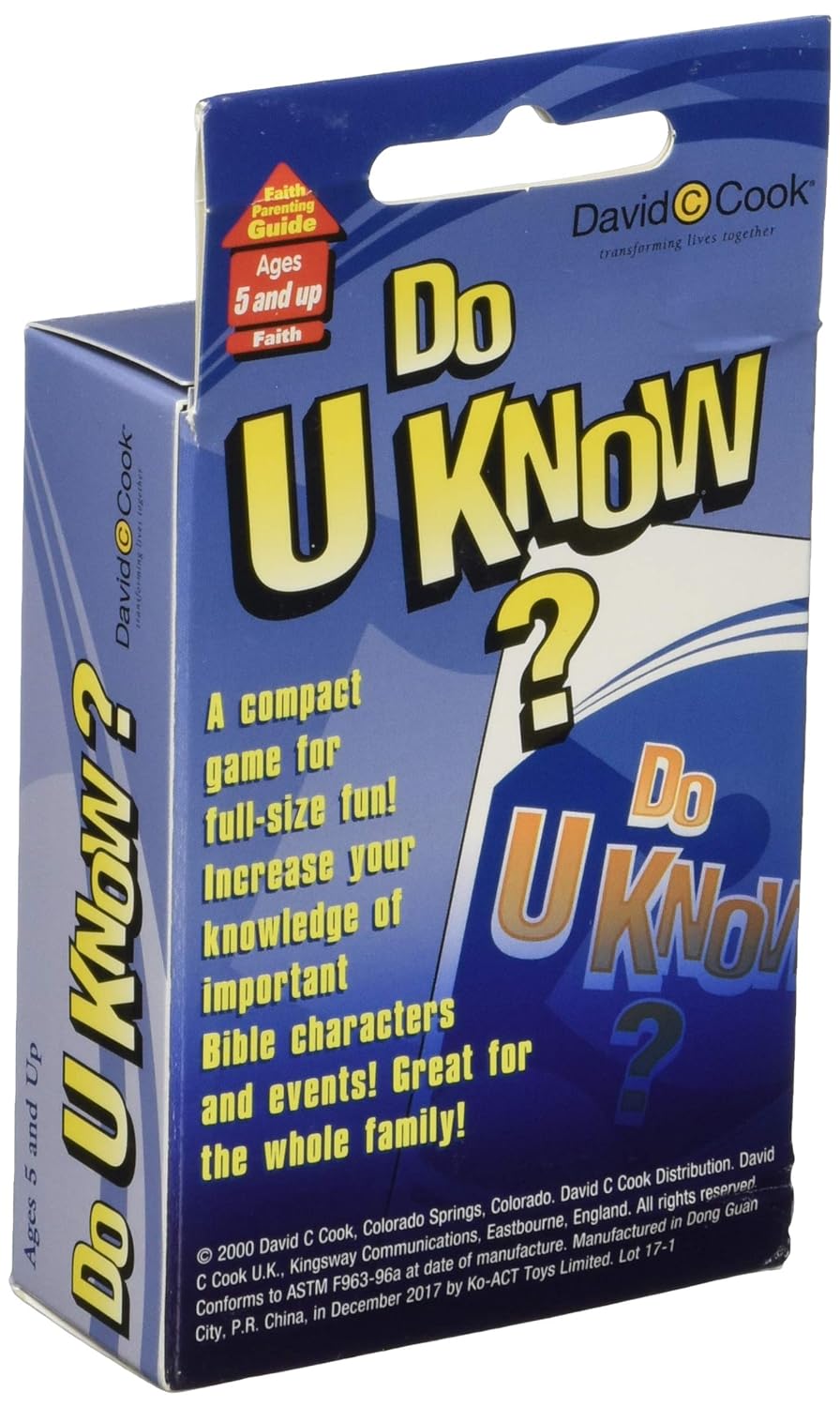 Bible Uno: Do U Know? Bilbe Game claimedbygoddesigns