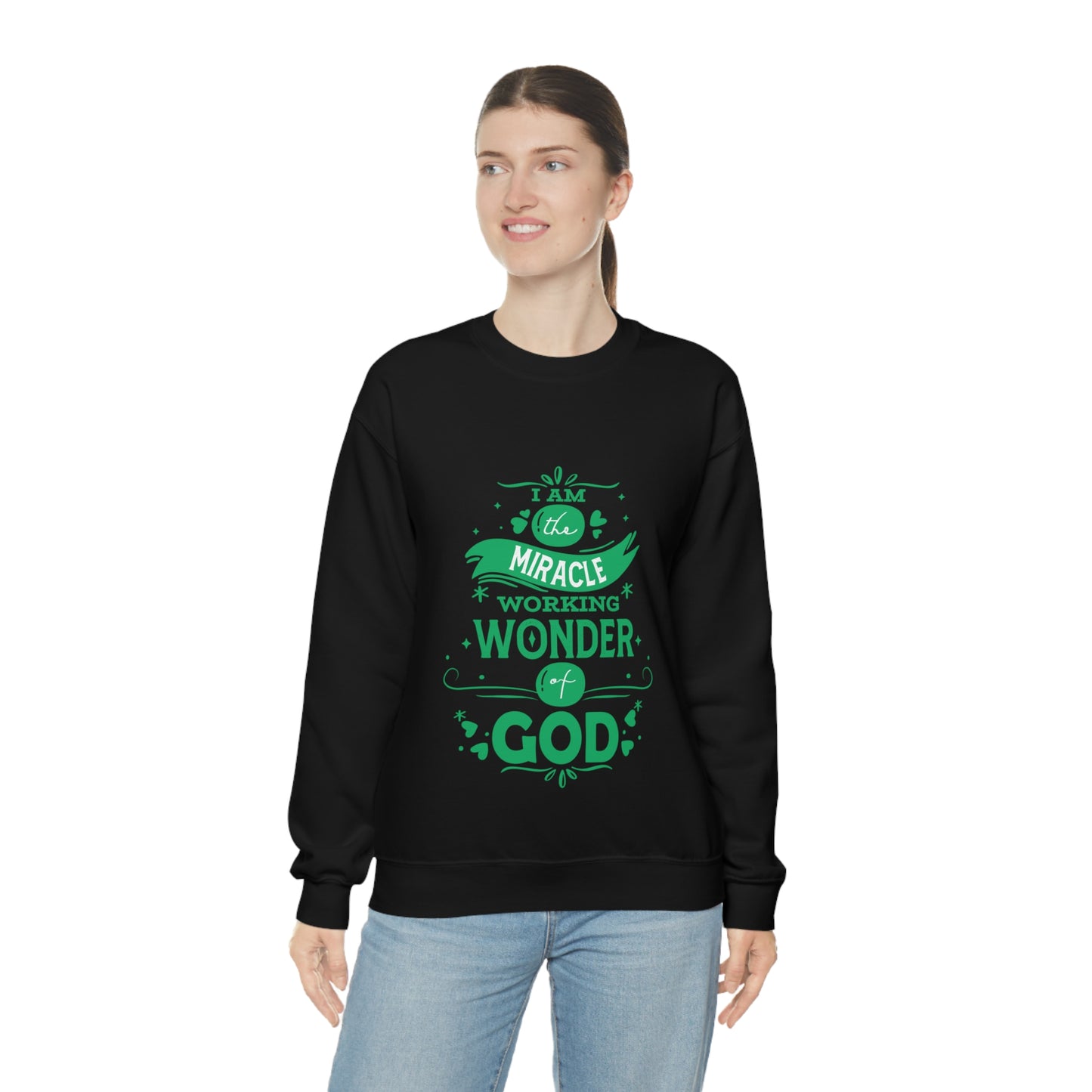 I Am The Miracle Working Wonder Of God Unisex Heavy Blend™ Crewneck Sweatshirt