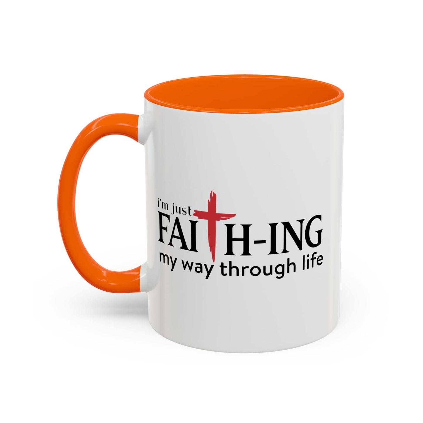 Faith-Inspired Coffee Accent Mug - Motivational Drinkware for Daily Inspiration