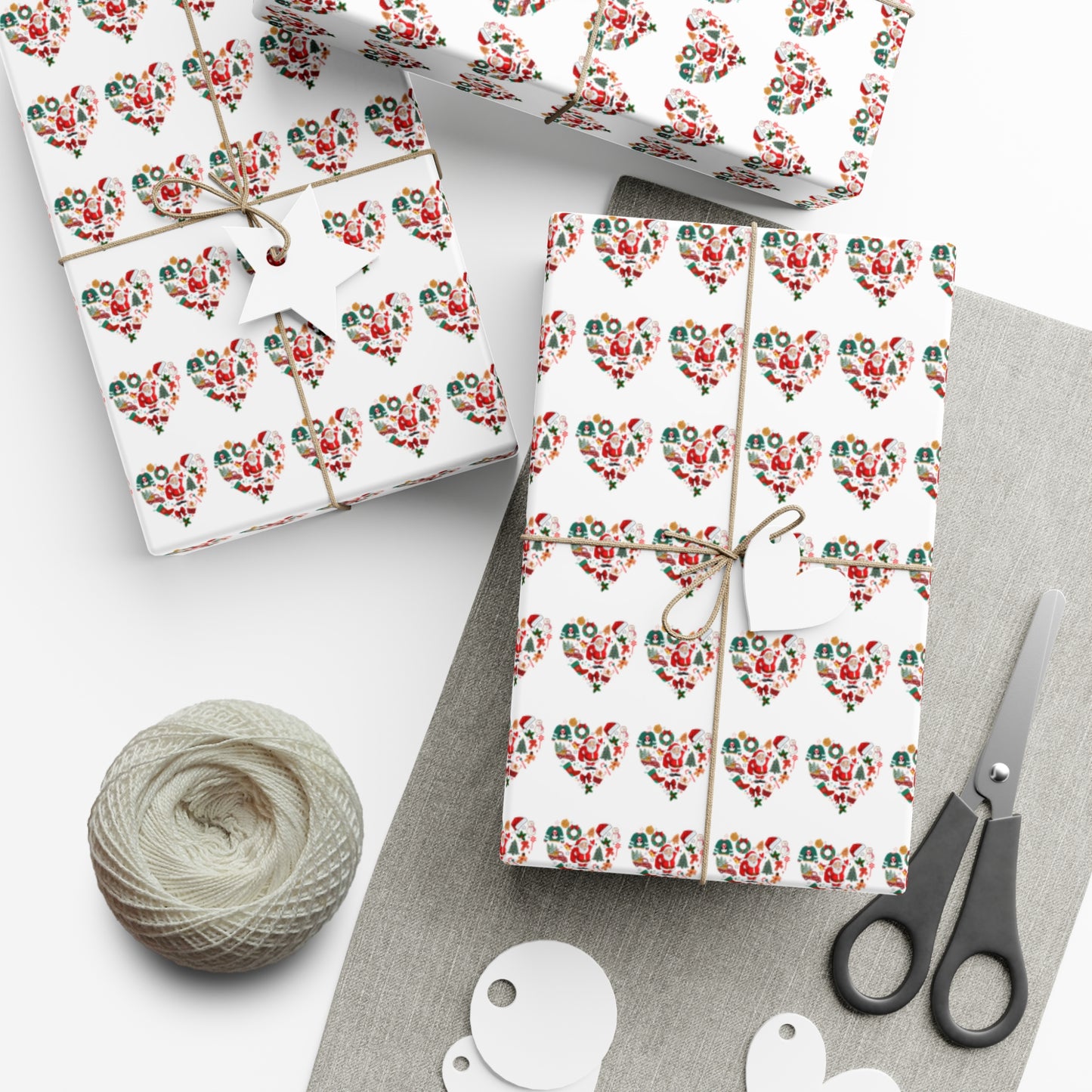 Holiday Gift Wrap Papers 4- Festive Wrapping for Christmas, Birthday, Special Occasions, Crafting Supplies, Gift Packaging