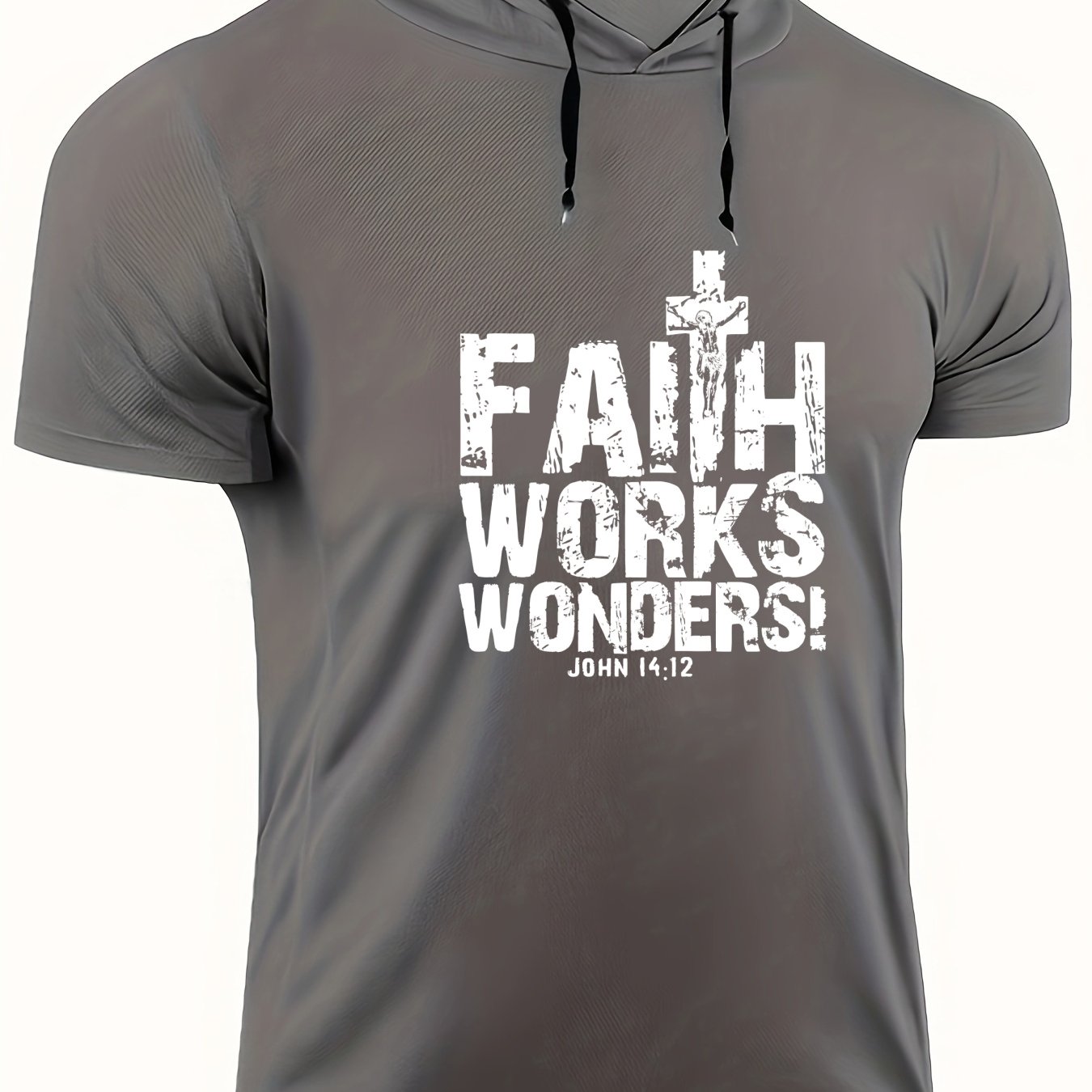 Faith Works Wonders Men's Christian T-shirt claimedbygoddesigns