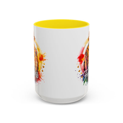 Fearless in Faith Lion Coffee Accent Mug - 11oz & 15oz Inspirational Drinkware