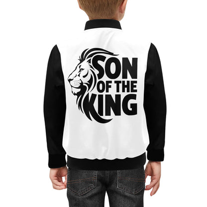 Son Of The King Kids' Christian Bomber Jacket with Pockets