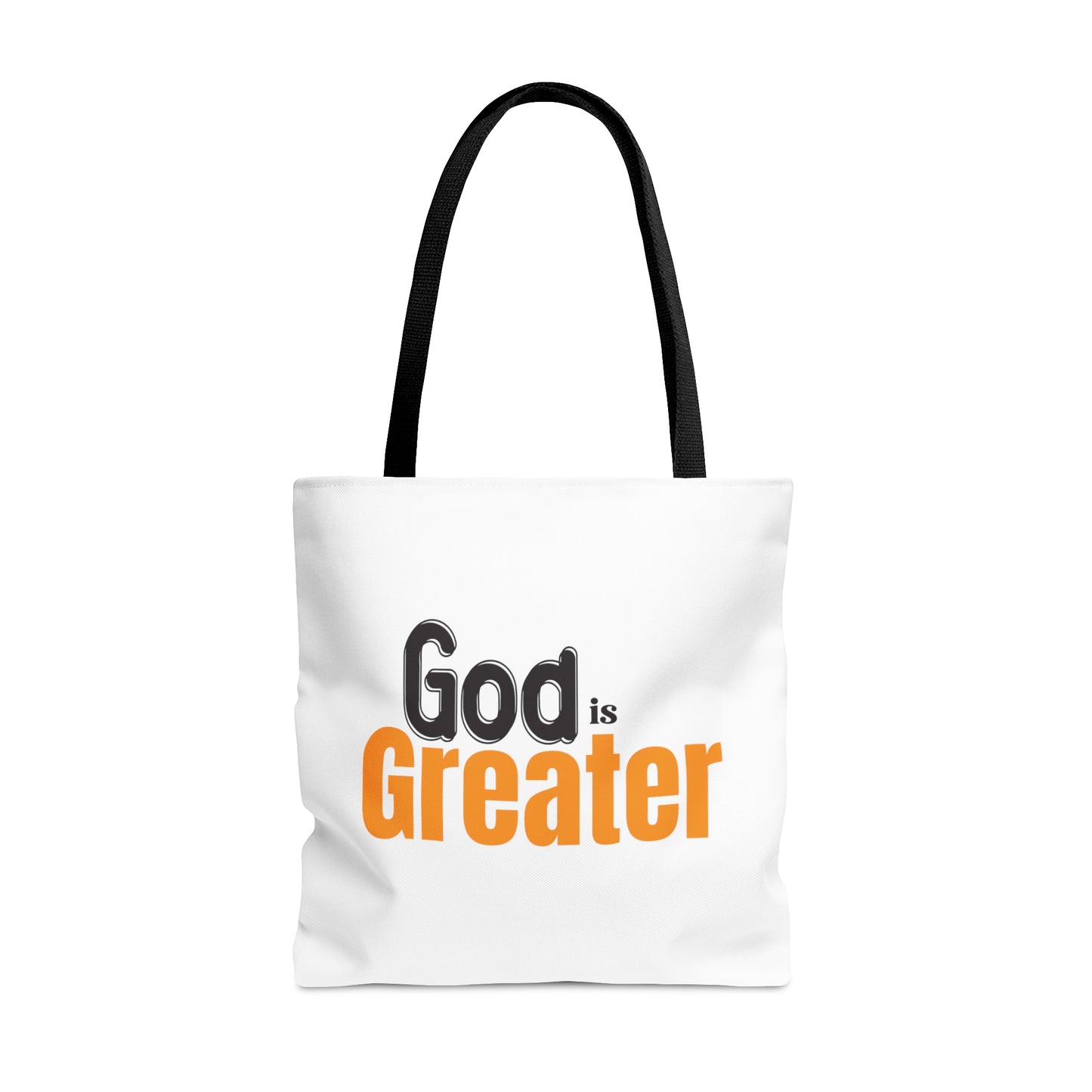 God Is Greater Christian Tote Bag Printify