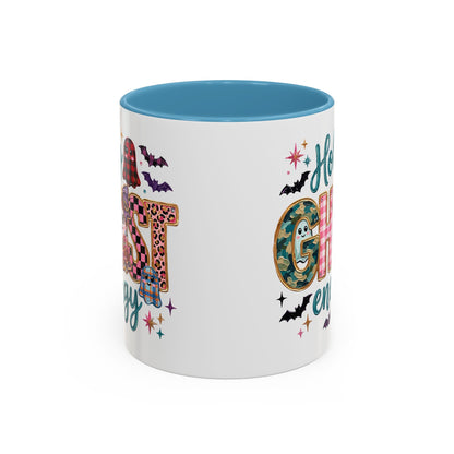 Accent Christian Coffee Mug — "Holy Ghost Energy" Halloween Cute Spooky Ceramic Mug (11/15oz)
