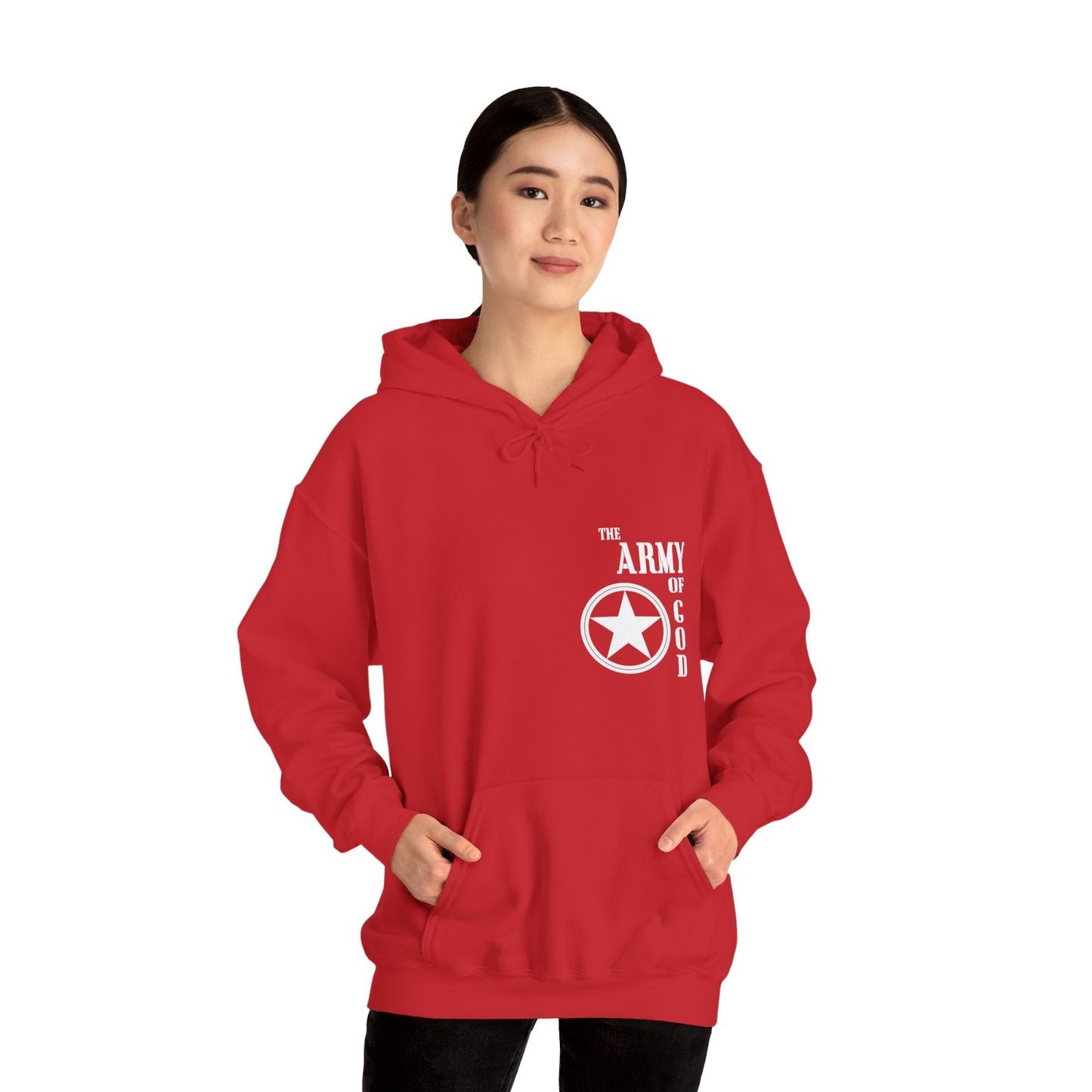 The Army Of God Unisex Christian Hooded Pullover Sweatshirt