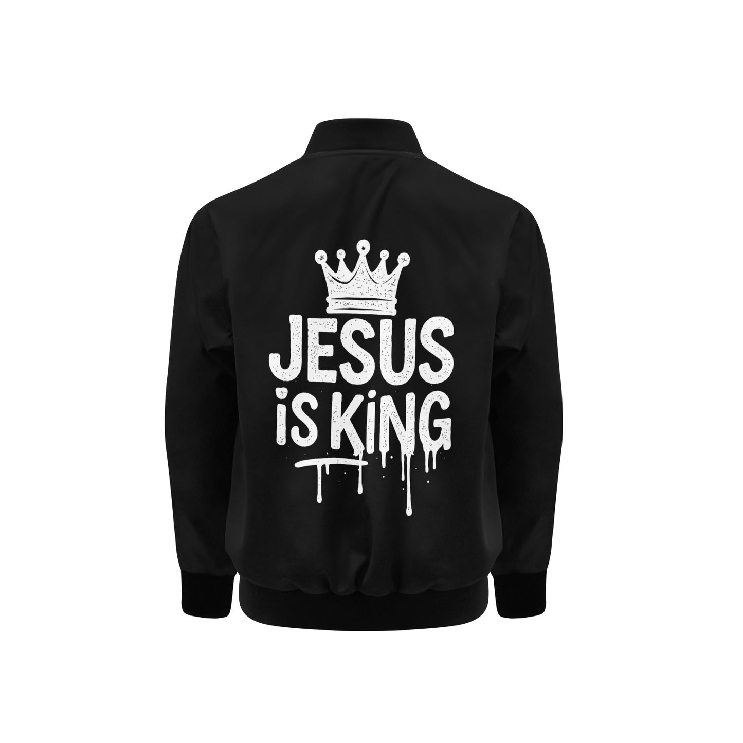 He Is King Kids' Bomber Jacket with Pockets