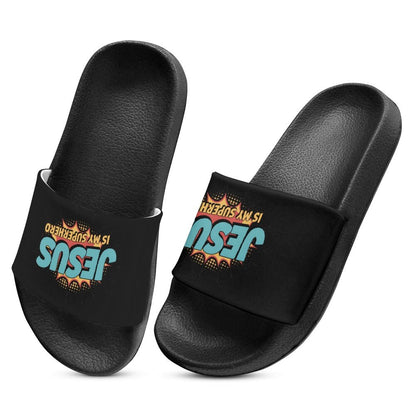 He Is My Superhero Christian Children's Sandals - ClaimedbyGodDesigns