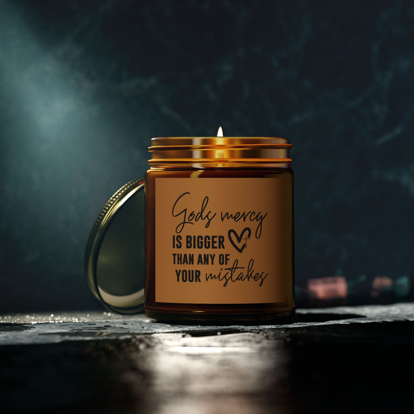 God's Mercy Is Bigger Than Any Of Your Mistakes Christian Scented Candle (4oz, 9oz)