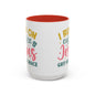 Inspirational Coffee Accent Mug - "I Run on Coffee & " - Perfect Gift for Faith & Coffee Lovers