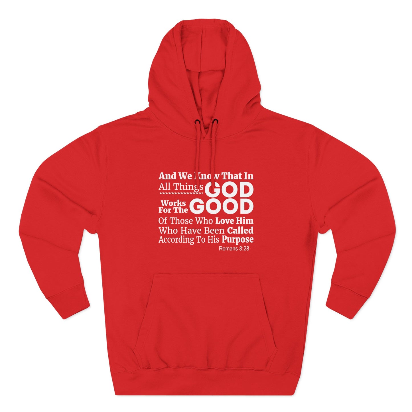 Inspirational Three - Panel Fleece Unisex Hoodie, Christian Apparel, Cozy Sweatshirt, Gift for Believers, Scripture Hoodie - ClaimedbyGodDesigns