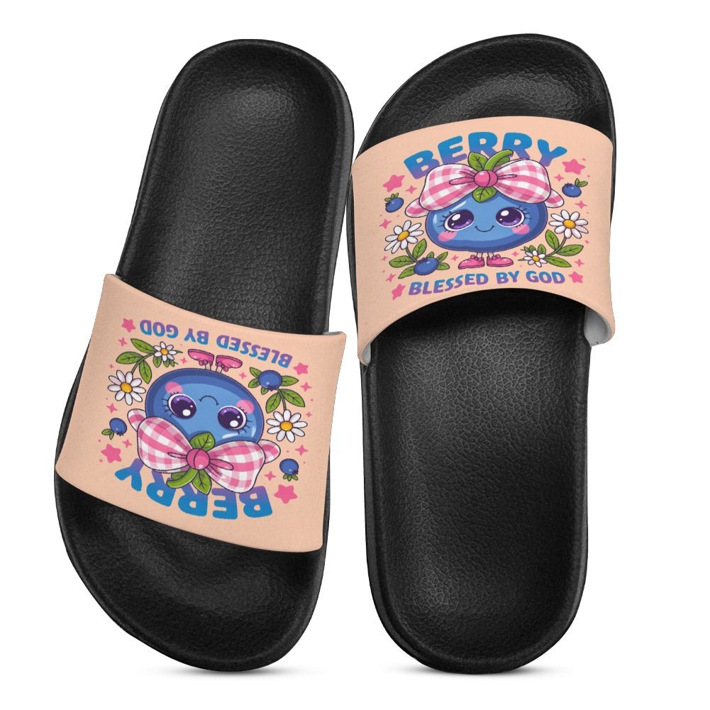 Berry Blessed By Him Christian Children's Sandals - ClaimedbyGodDesigns