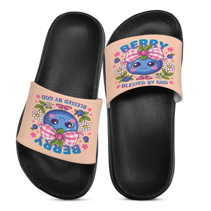 Berry Blessed By Him Christian Children's Sandals - ClaimedbyGodDesigns