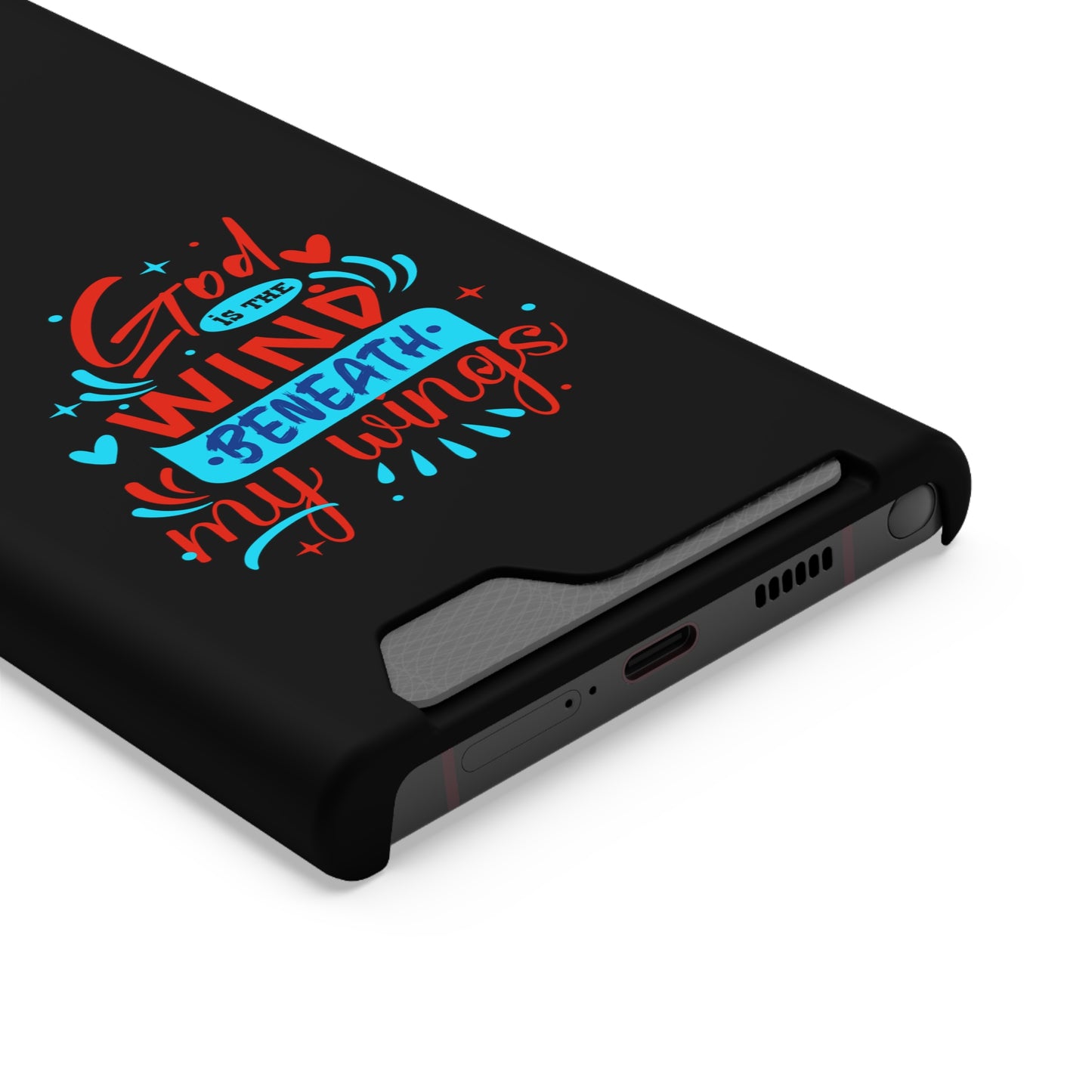 God Is The Wind Beneath My Wings Phone Case With Card Holder