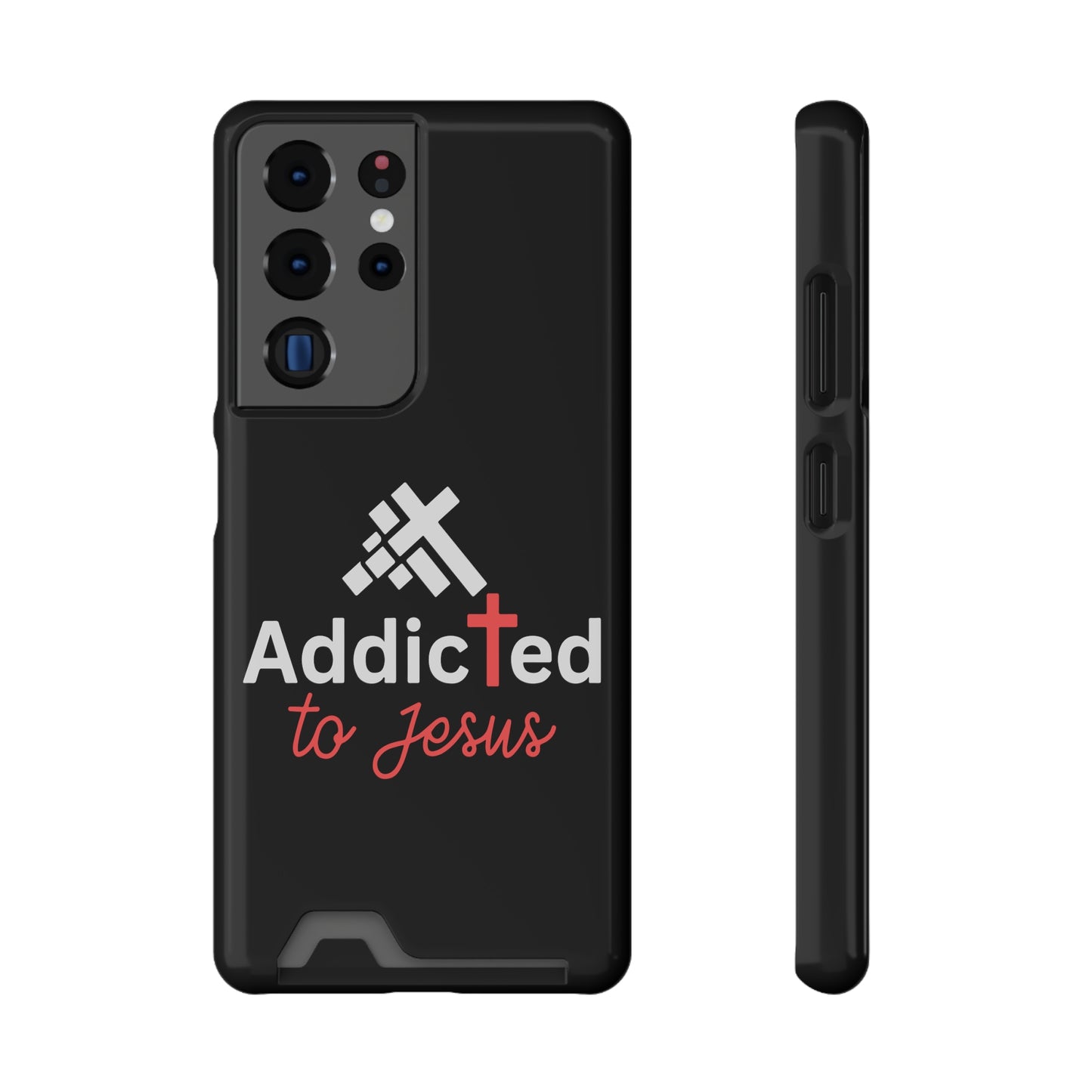 Addicted To Jesus Christian Phone Case With Card Holder Printify