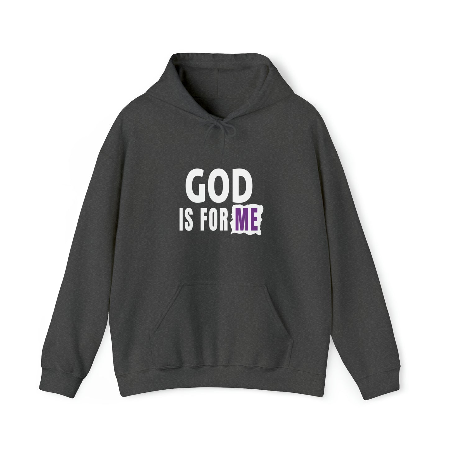 God Is For Me Christian Unisex Pull On Hooded sweatshirt Printify