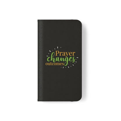 Prayer Changes Outcomes Phone Flip Cases - ClaimedbyGodDesigns