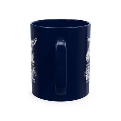 Donkey Wisdom Christian Multicolor Ceramic Mug — "If God Can Use A Donkey, He Can Use You" Faith & Farmhouse Coffee Cup