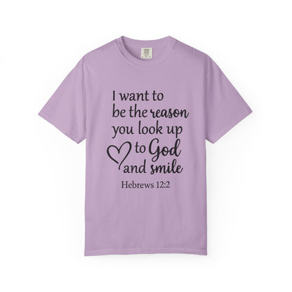 Inspirational Unisex T-Shirt -Smile, Faith-Based Apparel, Religious Gift, Christian Tee, Motivational Shirt, Everyday Wear