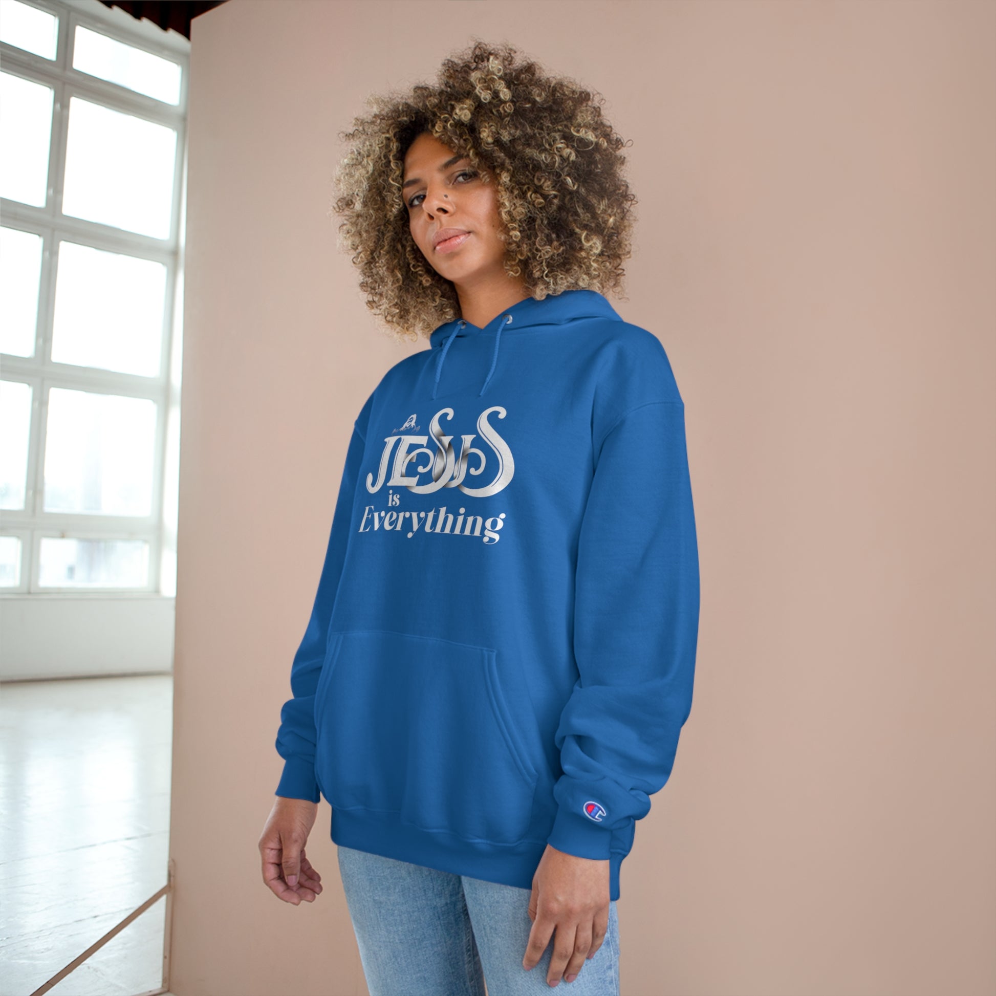 Jesus Is Everything Unisex Champion Hoodie Printify