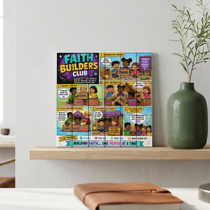 Faith Builders Club – Building Block Puzzle Ornament - ClaimedbyGodDesigns