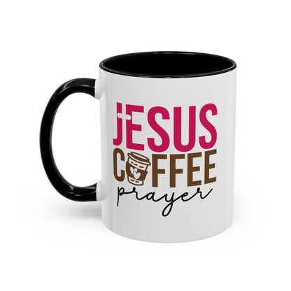 Faith-Inspired Coffee Prayer Accent Mug - Faith Inspired Gift for Coffee Lovers, Religious Drinkware, Inspirational Kitchen Decor