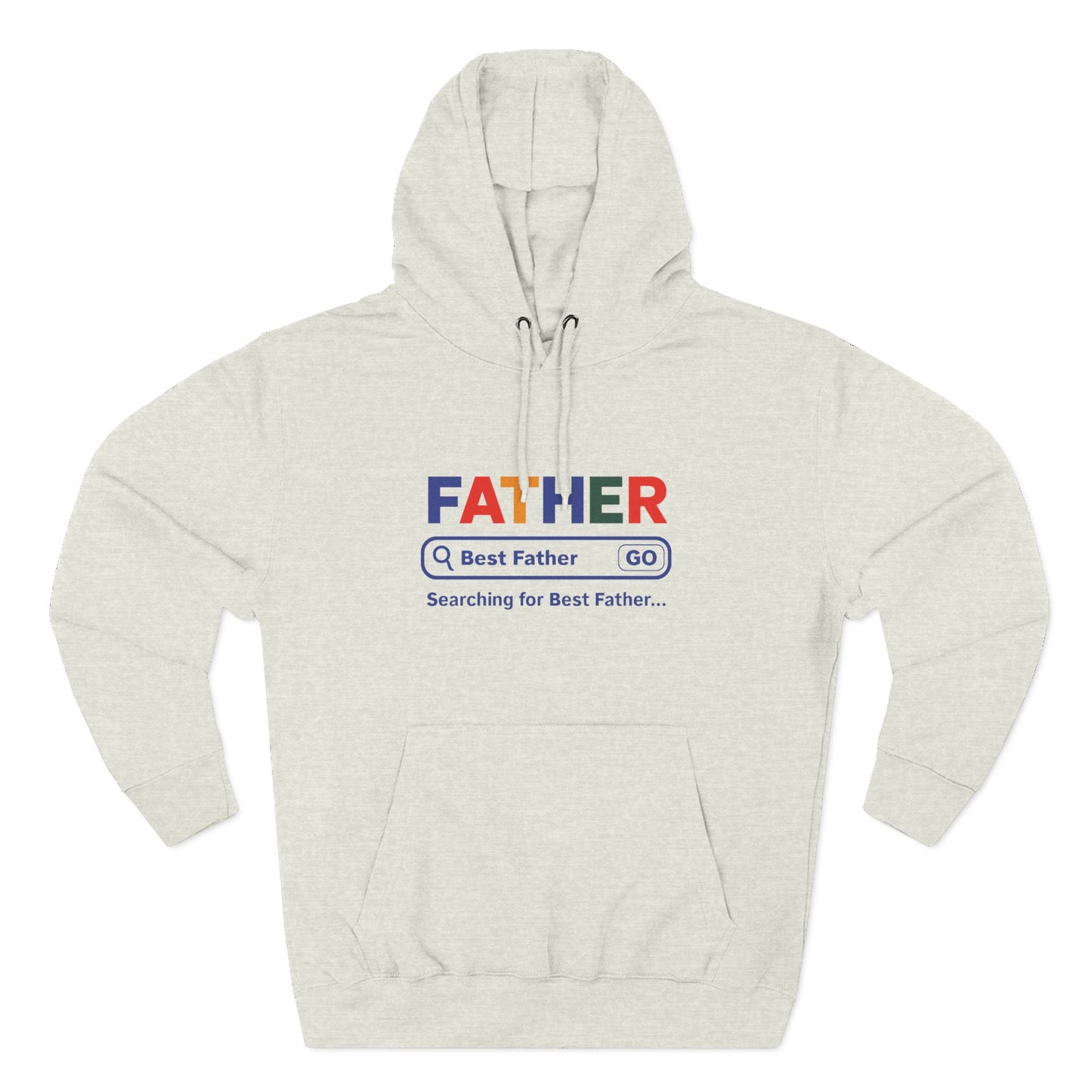 Father's Day Three - Panel Fleece Hoodie, Gift for Dad, Best Father Hoodie, Personalized Father Sweatshirt, Cute Dad Attire - ClaimedbyGodDesigns