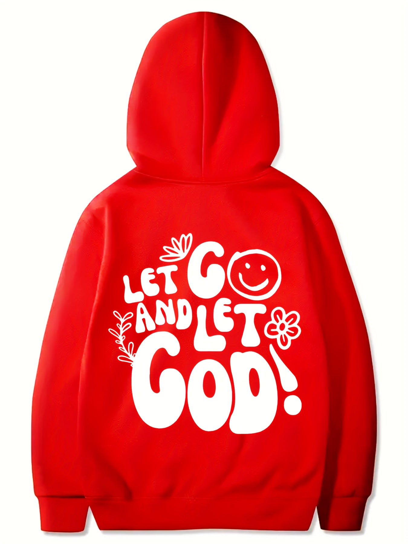 Let Go & Let God Youth Christian Pullover Hooded Sweatshirt claimedbygoddesigns