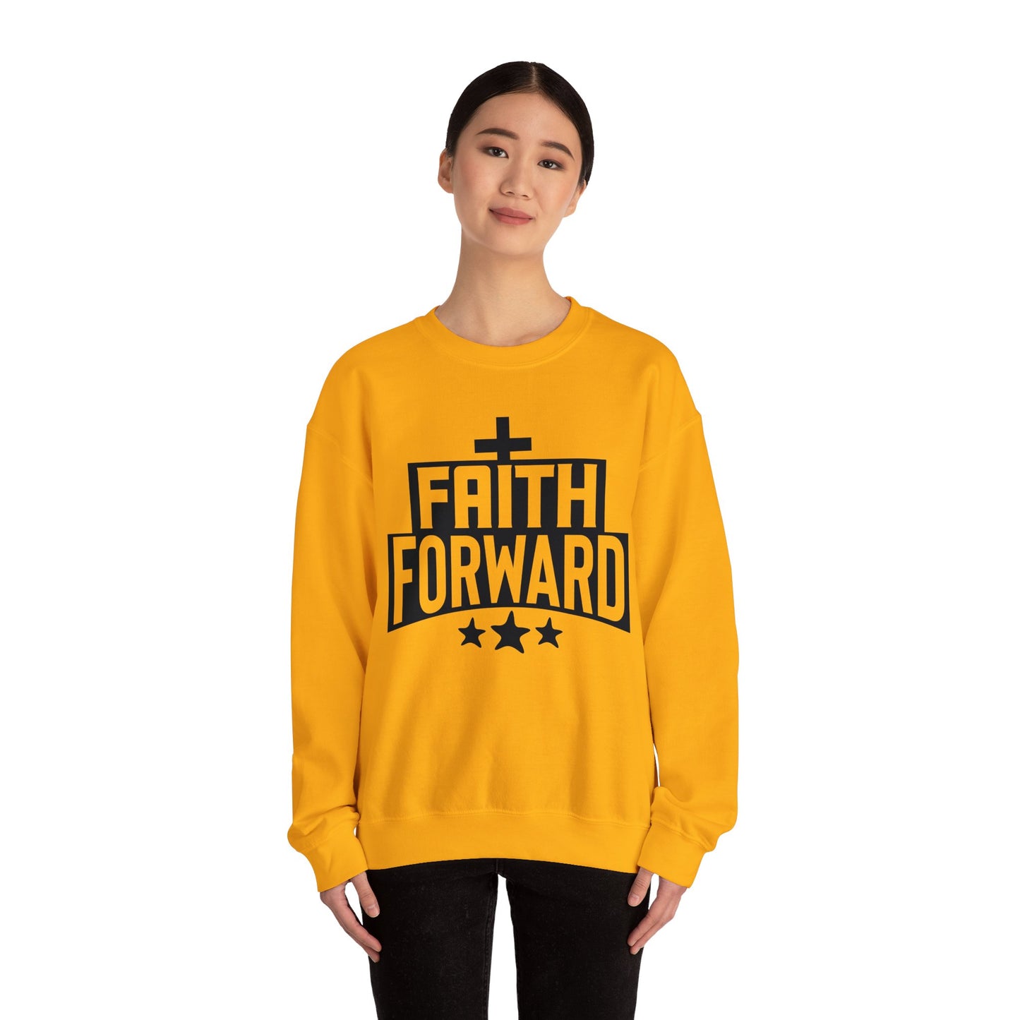 Faith Forward  Unisex Heavy Blend™ Crewneck Christian Sweatshirt