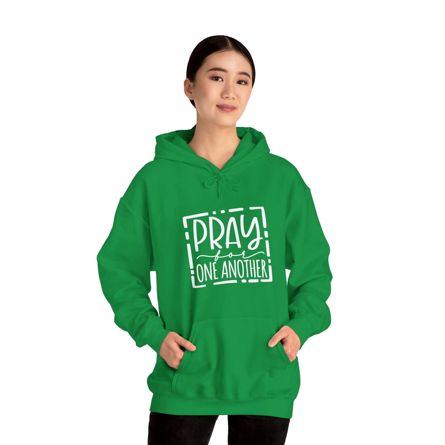 Pray For One Another Don't Quit Unisex Christian Pullover Hooded Sweatshirt