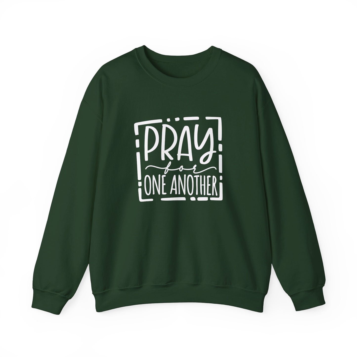 Pray For One Another Don't Quit Unisex Heavy Blend™ Crewneck Christian Sweatshirt