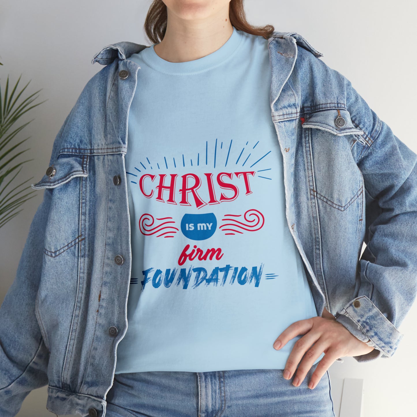 Christ Is My Firm Foundation Unisex Heavy Cotton Tee