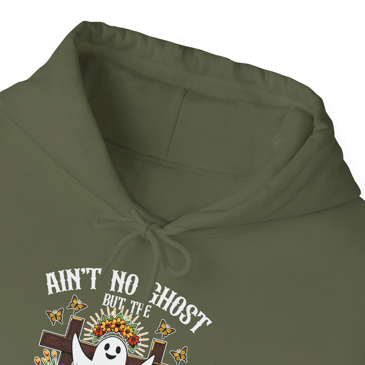 Ain't No Ghost But The Holy Ghost Halloween Unisex Christian Pullover Hooded Sweatshirt