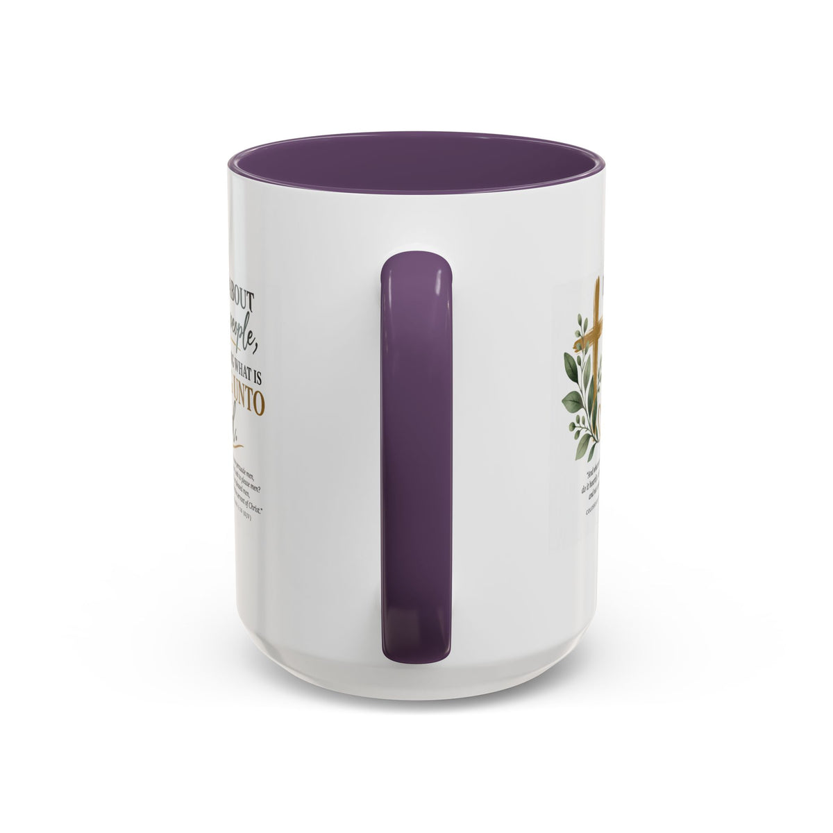 Christian Coffee Mug – "Pleasing Unto God" Inspirational Accent Mug (11/15oz)