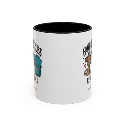 Faith Coffee Scrubs Mug — "Fueled by Him" Christian Nurse Coffee Mug (11oz)