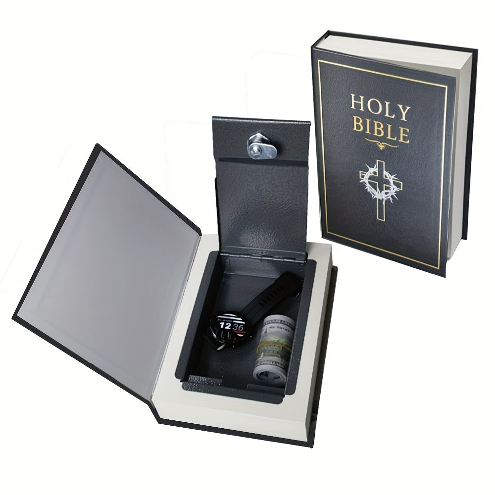 Bible Leather Book Safe (Size 8.66×5.98×1.65) Christian Gift Idea claimedbygoddesigns