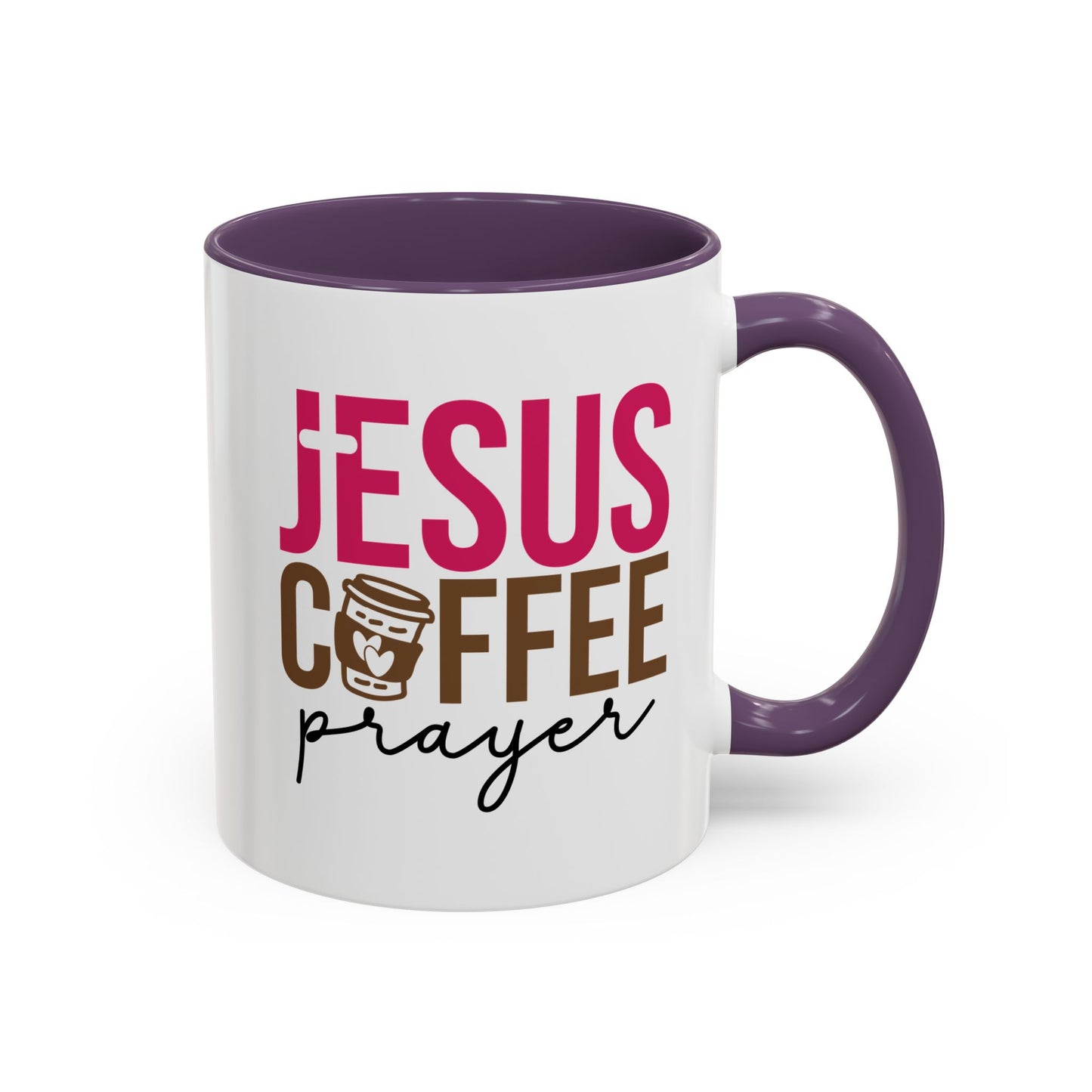 Faith-Inspired Coffee Prayer Accent Mug - Faith Inspired Gift for Coffee Lovers, Religious Drinkware, Inspirational Kitchen Decor