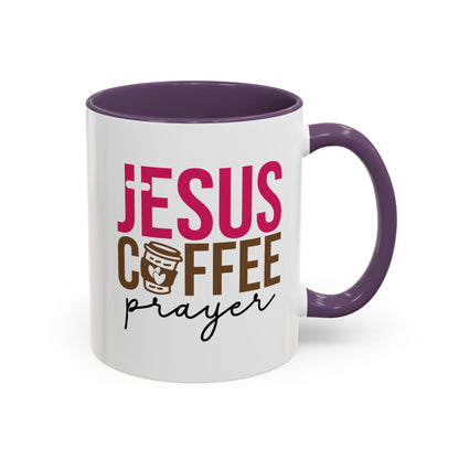 Faith-Inspired Coffee Prayer Accent Mug - Faith Inspired Gift for Coffee Lovers, Religious Drinkware, Inspirational Kitchen Decor