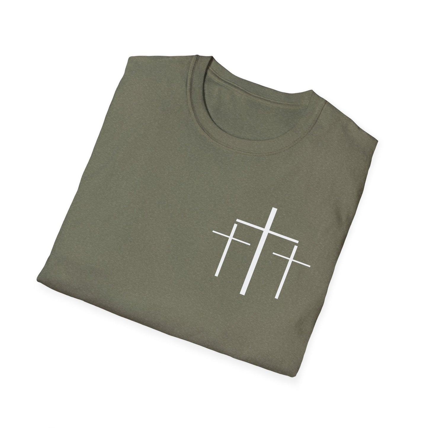 Faith Over Fear 3 Crosses   Christian Unisex T-shirt