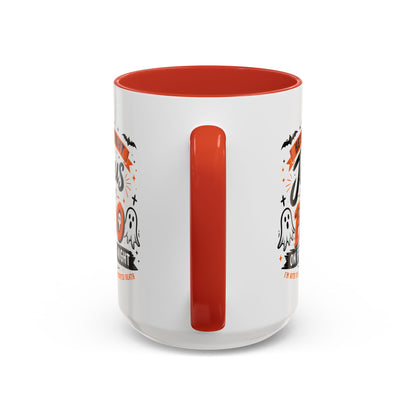 Christian Coffee Mug — "He's My Light, Jesus Is My Boo" Halloween Accent Mug