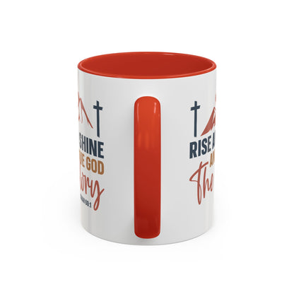Christian Ceramic Mug - Give Him The Glory Accent Coffee Mug (11, 15oz)