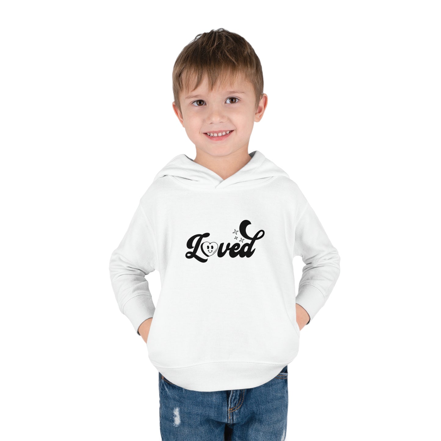 Romans 5:8 You Are Loved More Than You Will Ever Know Christian Toddler Pullover Fleece Hooded Sweatshirt